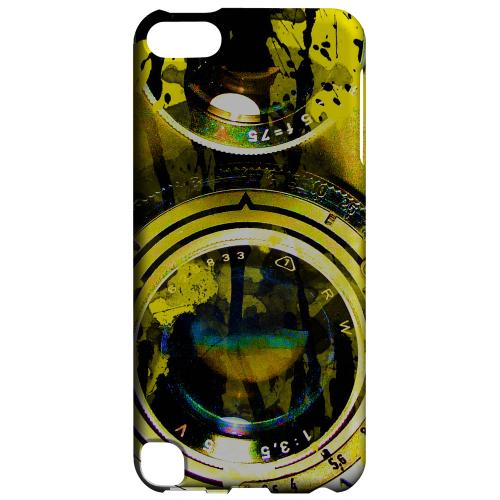 Geeks Designer Line (GDL) Slim Hard Case for Apple iPod Touch 5 - Chaotic Yellow Camera