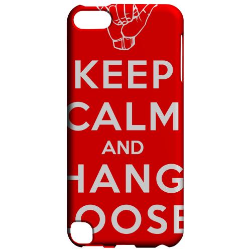 Geeks Designer Line (GDL) Slim Hard Case for Apple iPod Touch 5 - Red Hang Loose