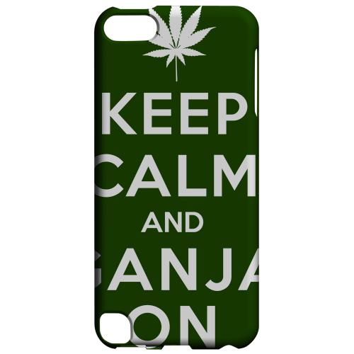 Geeks Designer Line (GDL) Slim Hard Case for Apple iPod Touch 5 - Green Ganja On Geeks Designer Line (GDL) Slim Hard Case for Apple iPod Touch 5 - Green Ganja On