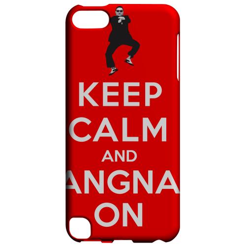 Geeks Designer Line (GDL) Slim Hard Case for Apple iPod Touch 5 - Red Gangnam On