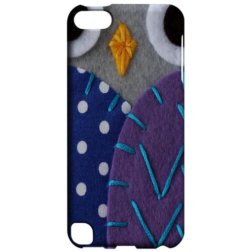 Geeks Designer Line (GDL) Slim Hard Case for Apple iPod Touch 5 - Gray/ Purple Owl