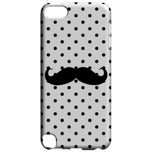 Geeks Designer Line (GDL) Slim Hard Case for Apple iPod Touch 5 - Stache on White Geeks Designer Line (GDL) Slim Hard Case for Apple iPod Touch 5 - Stache on White