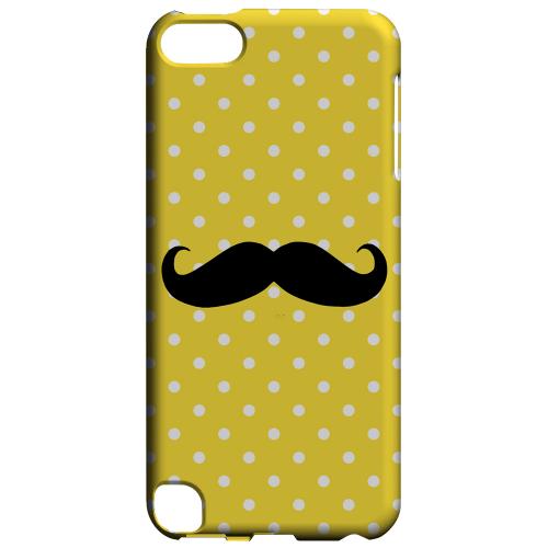 Geeks Designer Line (GDL) Slim Hard Case for Apple iPod Touch 5 - Stache on Yellow Geeks Designer Line (GDL) Slim Hard Case for Apple iPod Touch 5 - Stache on Yellow