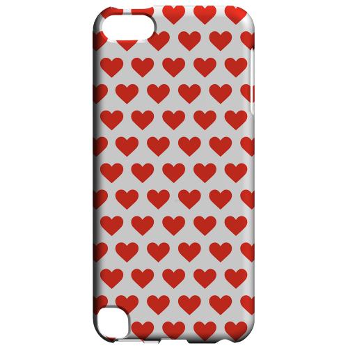 Geeks Designer Line (GDL) Slim Hard Case for Apple iPod Touch 5 - Red Hearts on White Geeks Designer Line (GDL) Slim Hard Case for Apple iPod Touch 5 - Red Hearts on White