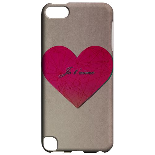 Geeks Designer Line (GDL) Slim Hard Case for Apple iPod Touch 5 - Je t'aime