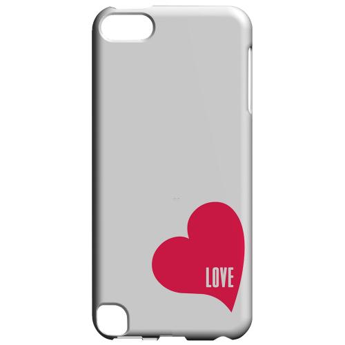 Geeks Designer Line (GDL) Slim Hard Case for Apple iPod Touch 5 - Love Heart