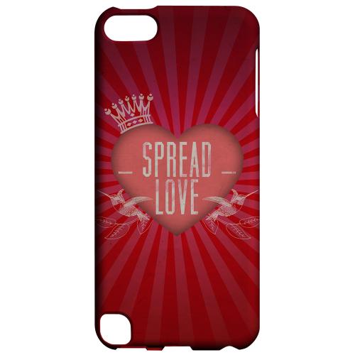 Geeks Designer Line (GDL) Slim Hard Case for Apple iPod Touch 5 - Spread Love