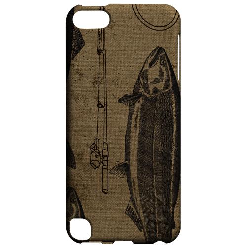 Geeks Designer Line (GDL) Slim Hard Case for Apple iPod Touch 5 - Vintage Salmon/Hook/Pole Print Geeks Designer Line (GDL) Slim Hard Case for Apple iPod Touch 5 - Vintage Salmon/Hook/Pole Print