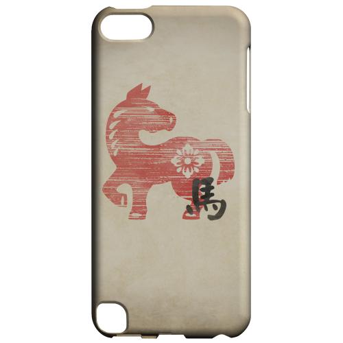 Geeks Designer Line (GDL) Slim Hard Case for Apple iPod Touch 5 - Grunge Horse