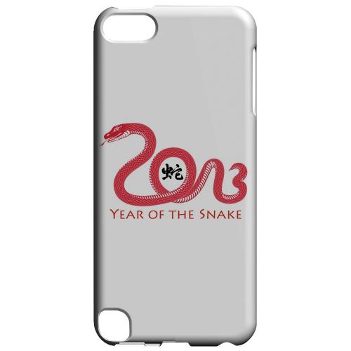 Geeks Designer Line (GDL) Slim Hard Case for Apple iPod Touch 5 - Red Year of the Snake