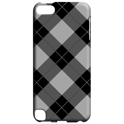 Geeks Designer Line (GDL) Slim Hard Case for Apple iPod Touch 5 - Black/ White/ Gray Plaid