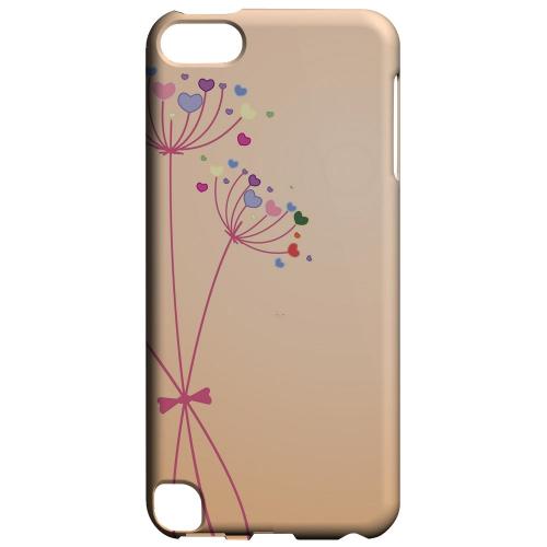Geeks Designer Line (GDL) Slim Hard Case for Apple iPod Touch 5 - Dandelion Hearts