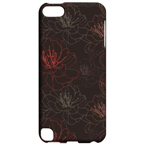 Geeks Designer Line (GDL) Slim Hard Case for Apple iPod Touch 5 - Flower Outline on Brown Geeks Designer Line (GDL) Slim Hard Case for Apple iPod Touch 5 - Flower Outline on Brown