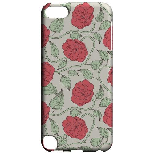 Geeks Designer Line (GDL) Slim Hard Case for Apple iPod Touch 5 - Roses & Vines