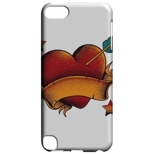 Geeks Designer Line (GDL) Slim Hard Case for Apple iPod Touch 5 - Arrow In The Heart on White Geeks Designer Line (GDL) Slim Hard Case for Apple iPod Touch 5 - Arrow In The Heart on White