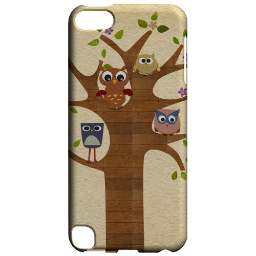 Owls on Brown Tree - Geeks Designer Line Owl Series Glossy Case for Apple iPod Touch 5