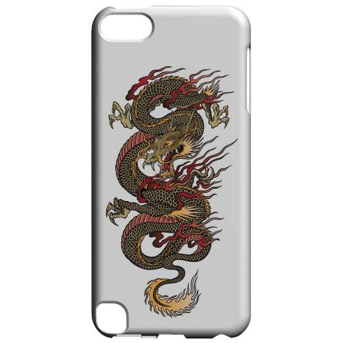 Geeks Designer Line (GDL) Slim Hard Case for Apple iPod Touch 5 - Dragon on White
