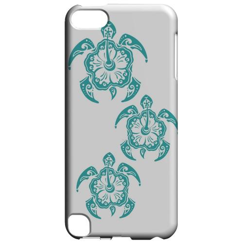 Geeks Designer Line (GDL) Slim Hard Case for Apple iPod Touch 5 - Aqua Island Turtle Trail