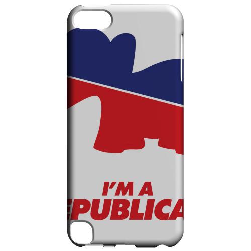 Geeks Designer Line (GDL) Slim Hard Case for Apple iPod Touch 5 - Red/Blue Republican Elephant Geeks Designer Line (GDL) Slim Hard Case for Apple iPod Touch 5 - Red/Blue Republican Elephant
