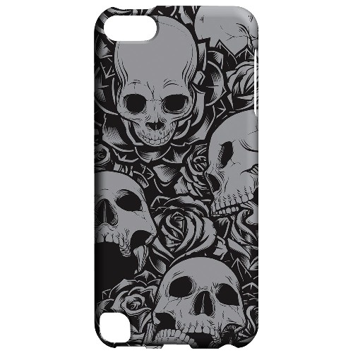Geeks Designer Line (GDL) Slim Hard Case for Apple iPod Touch 5 - Skulls Rose Gray Geeks Designer Line (GDL) Slim Hard Case for Apple iPod Touch 5 - Skulls Rose Gray