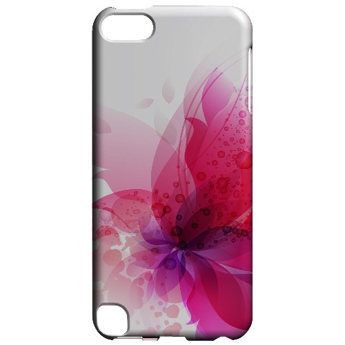 Geeks Designer Line (GDL) Slim Hard Case for Apple iPod Touch 5 - Hot Pink Orchid Swoosh Fade