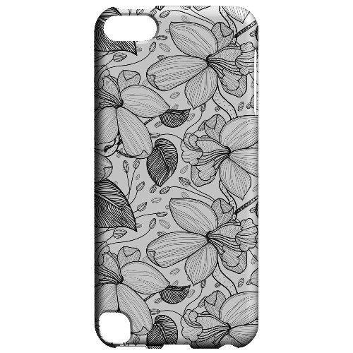 Geeks Designer Line (GDL) Slim Hard Case for Apple iPod Touch 5 - Black on White Orchid Lines Geeks Designer Line (GDL) Slim Hard Case for Apple iPod Touch 5 - Black on White Orchid Lines