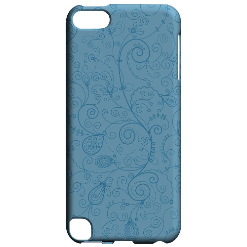 Geeks Designer Line (GDL) Slim Hard Case for Apple iPod Touch 5 - Floral 1 Dusk Blue