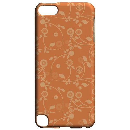 Geeks Designer Line (GDL) Slim Hard Case for Apple iPod Touch 5 - Floral 2 Nectarine