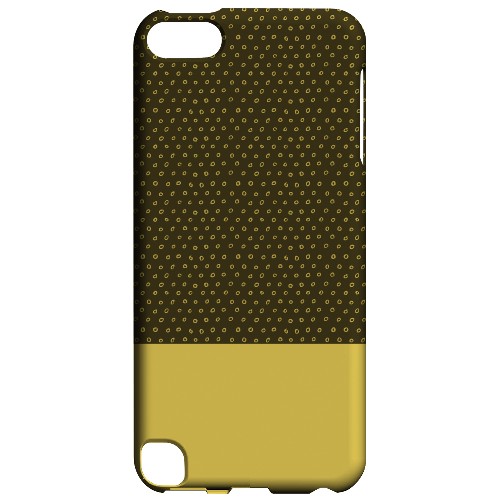 Geeks Designer Line (GDL) Slim Hard Case for Apple iPod Touch 5 - Little Circle Dots Lemon Zest