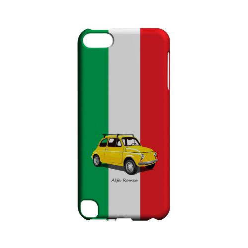 Yellow Alfa Romeo on Green/ White/ Red - Geeks Designer Line Auto Series Hard Case for Apple iPod Touch 5