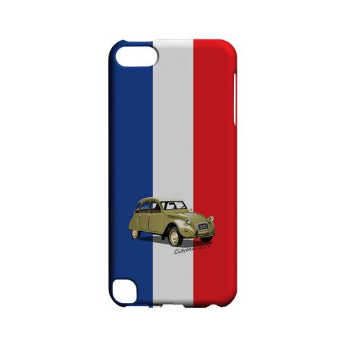 Citroen 2CV on Blue/ White/ Red - Geeks Designer Line Auto Series Hard Case for Apple iPod Touch 5
