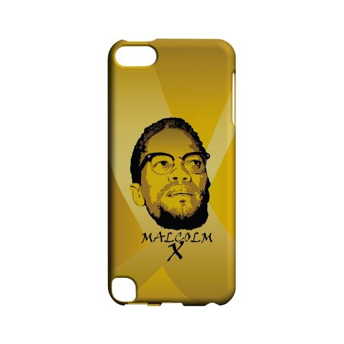 Malcolm X in the Middle on Yellow - Geeks Designer Line Revolutionary Series Hard Case for Apple iPod Touch 5