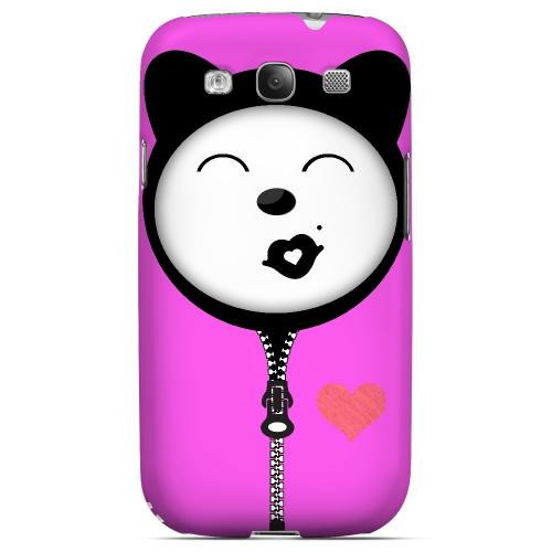 Kissycat - Geeks Designer Line Hoodie Kitty Series Matte Case for Samsung Galaxy S3