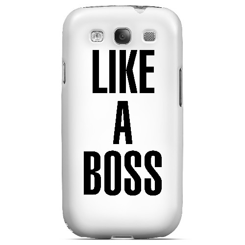 Like A Boss - Geeks Designer Line Humor Series Matte Case for Samsung Galaxy S3