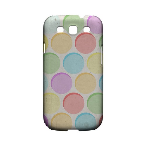 Grungy & Rainbow Geeks Designer Line Polka Dot Series Matte Hard Case for Samsung Galaxy S3