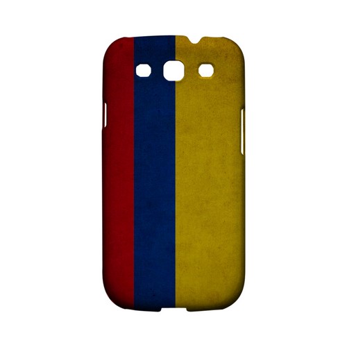 Grunge Colombia Geeks Designer Line Flag Series Matte Hard Case for Samsung Galaxy S3