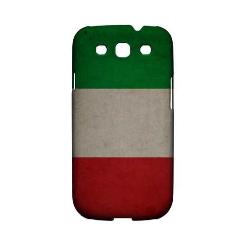 Grunge Italy Geeks Designer Line Flag Series Matte Hard Case for Samsung Galaxy S3