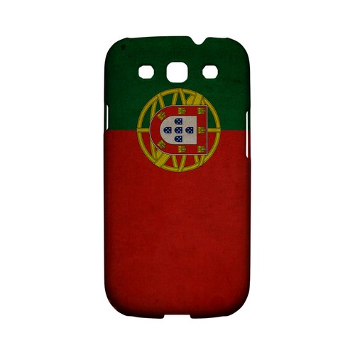 Grunge Portugal Geeks Designer Line Flag Series Matte Hard Case for Samsung Galaxy S3