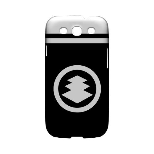 White Hishi Kamon w/ Stripe - Geeks Designer Line Tattoo Series Matte Case for Samsung Galaxy S3