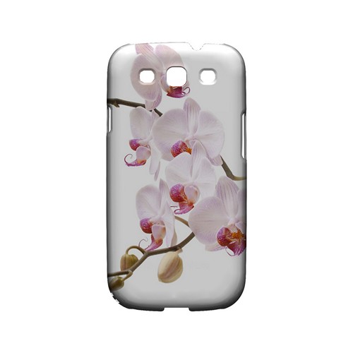 White Pink Orchid - Geeks Designer Line Floral Series Matte Case for Samsung Galaxy S3