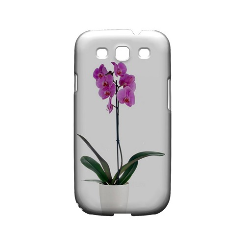 Hot Pink Orchid Plant - Geeks Designer Line Floral Series Matte Case for Samsung Galaxy S3