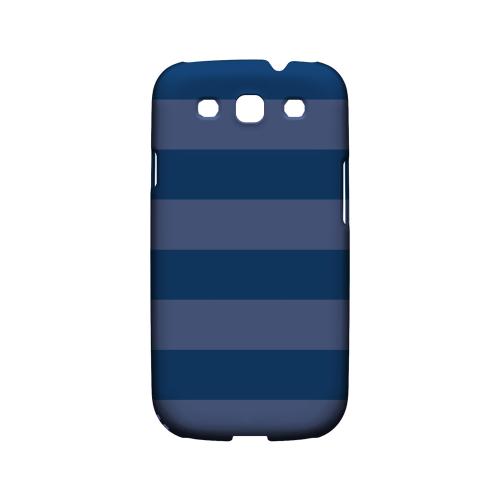 Stripes Monaco Blue - Geeks Designer Line Pantone Color Series Matte Case for Samsung Galaxy S3