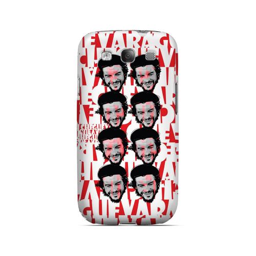 Che Guevara Happy Revolutionary Multi-Face on Red - Geeks Designer Line Revolutionary Series Matte Case for Samsung Galaxy S3