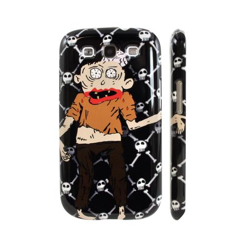 Geeks Designer Line (GDL) Samsung Galaxy S3 Matte Hard Back Cover - Zombie w/ Skull & Crossbones