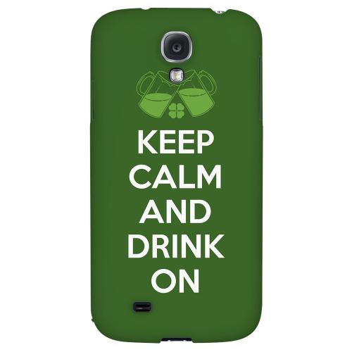 Drink On - Geeks Designer Line Holiday Series Hard Back Case for Samsung Galaxy S4 Drink On - Geeks Designer Line Holiday Series Hard Back Case for Samsung Galaxy S4