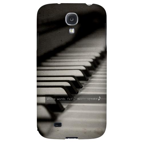Music Speaks - Geeks Designer Line Music Series Hard Back Case for Samsung Galaxy S4 Music Speaks - Geeks Designer Line Music Series Hard Back Case for Samsung Galaxy S4