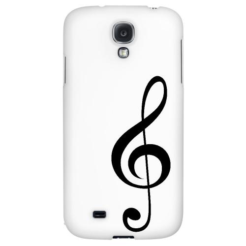 Simple Treble Clef - Geeks Designer Line Music Series Hard Back Case for Samsung Galaxy S4