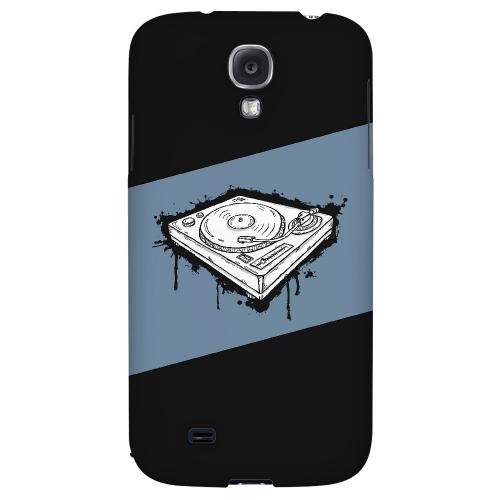 Wheel of Steel Blue - Geeks Designer Line Music Series Hard Back Case for Samsung Galaxy S4