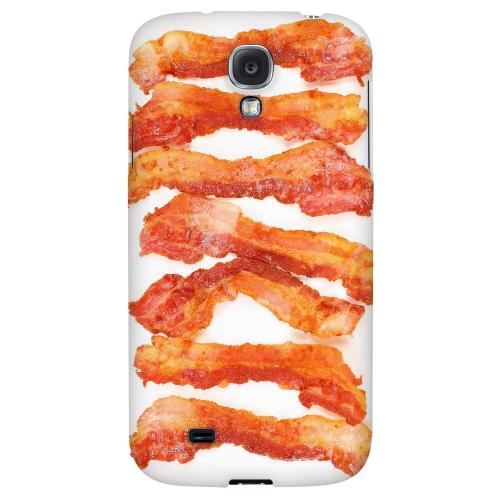 Bacon Goes Good - Geeks Designer Line Humor Series Hard Back Case for Samsung Galaxy S4
