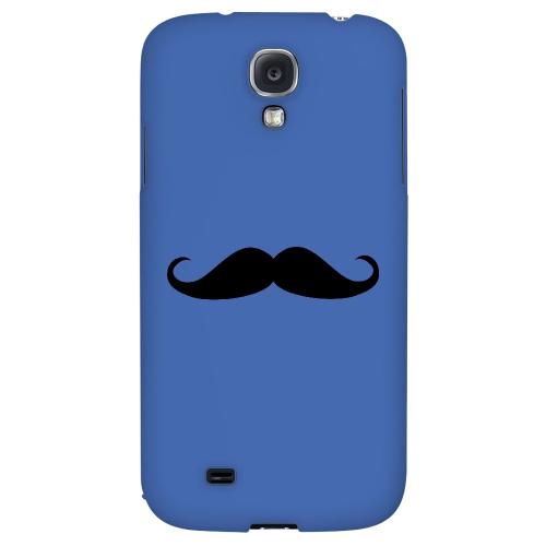 Mustache Blue - Geeks Designer Line Humor Series Hard Back Case for Samsung Galaxy S4